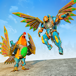 Rooster Robot Transforming Games: Robot Wars Apk