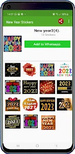 Stickers de año nuevo 2023