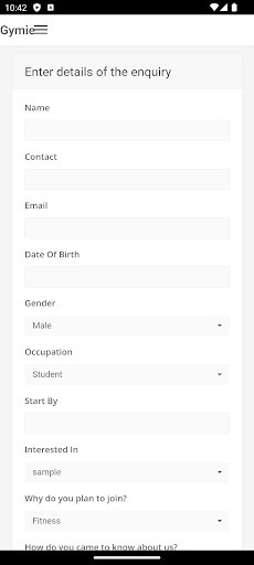 Gym Management Screen 2