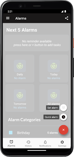 Pro Reminder app Screen 3