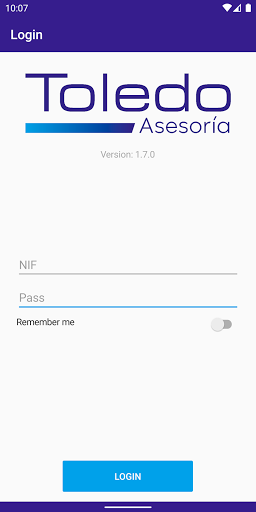 Android application Asesoría Toledo screenshort