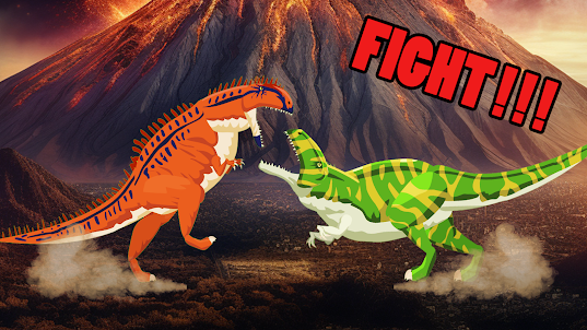 T-Rex Fights More Dinosaurs