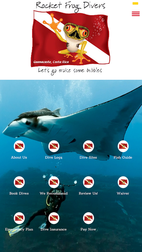 Android application Rocket Frog Divers screenshort