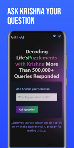 Android application Ai Gita: Hindi & English vivek screenshort