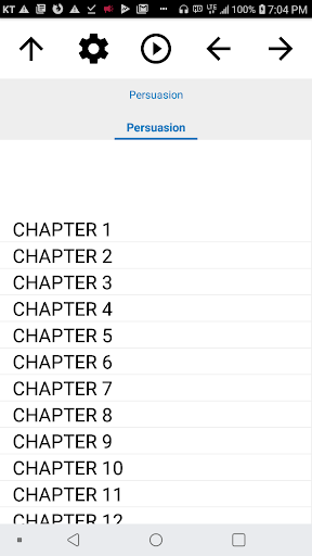 Android application Book, Persuasion screenshort