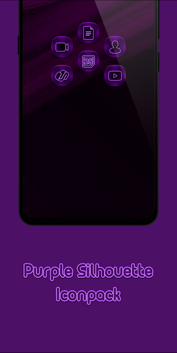 Purple Silhouette Icon Pack Screen 2