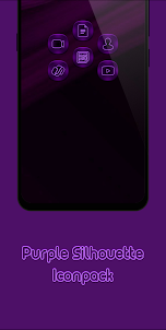 Purple Silhouette Icon Pack