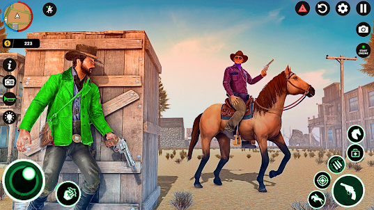 Western Cowboy Game Horse Ride