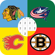 Ice Hockey Logo Draw By Number:Ice Hockey Coloring
