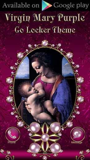 Virgin Mary Purple Dialer them