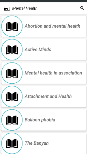 Android application Mental Health screenshort