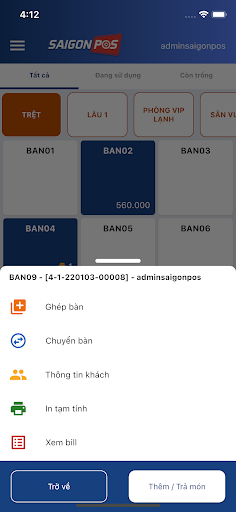 Relisoft - Gọi món Screen 2