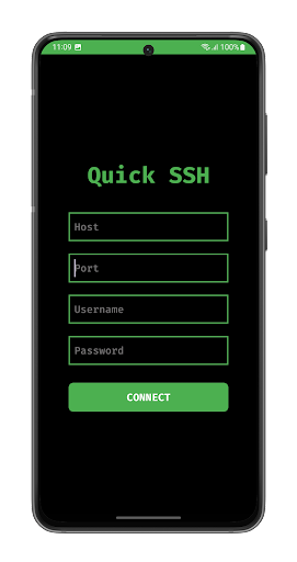 Android application Quick SSH screenshort
