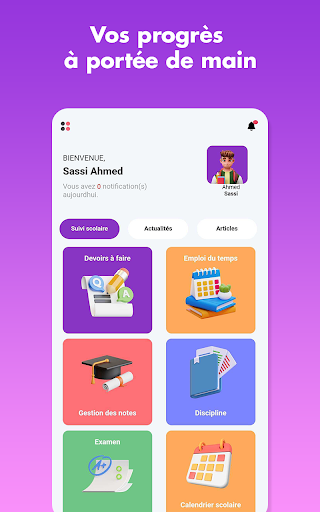 Educateme Elève Screen 2