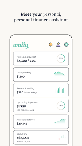 Wally: AI Personal Finance Screen 2