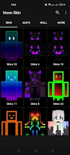 Neon Skins Minecraft PE