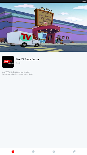 Android application Live TV Ponta Grossa screenshort
