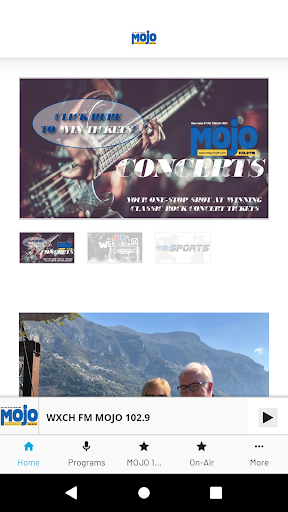 Android application MOJO 102.9 screenshort