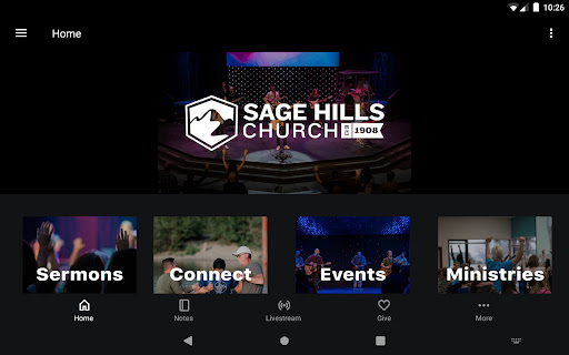 Screenshot of Sage Hills Church
