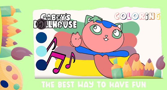 Gabbys Dollhouse Coloring game
