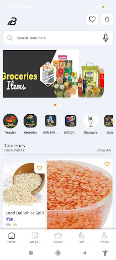Pantry Bazaaar- Online Grocery Screen 2