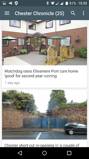 Chester local news Screen 2