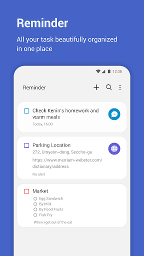 Android application Reminder: To-Do List & Planner screenshort