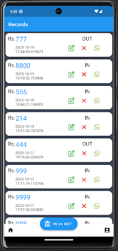 Android application Hisaab Ki Kitaab screenshort