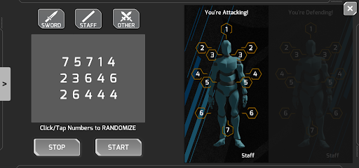 Sword Practice Guide Screen 2