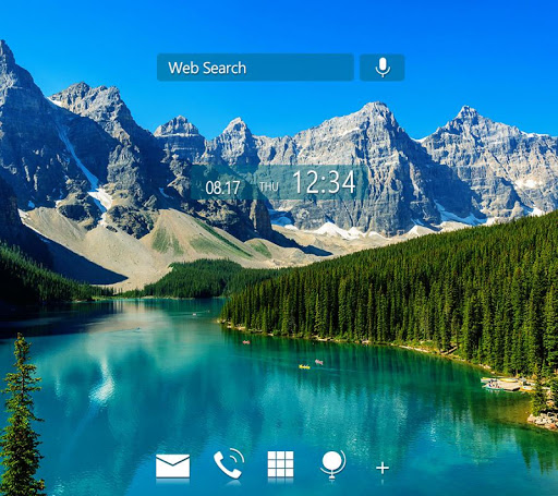 Android application Moraine Lake Theme screenshort