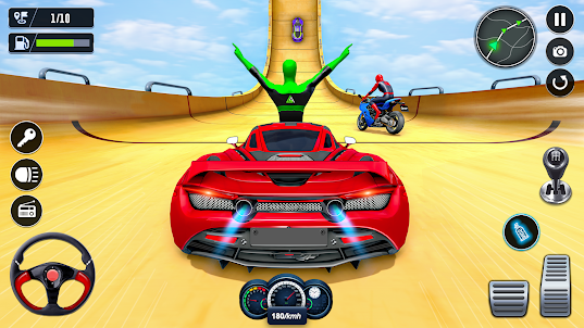Autospiele 3d: Auto-Stunt