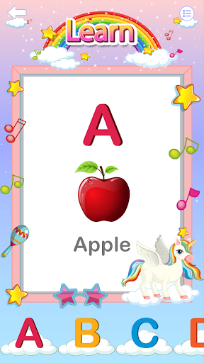 Alphabets Learning Screen 3