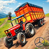 Tractor Trolley Driving Simulator Cargo Farming 3D