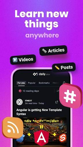 daily.dev - stay up to date Screenshot 2 - AppWisp.com