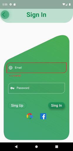 Android application Resocial screenshort