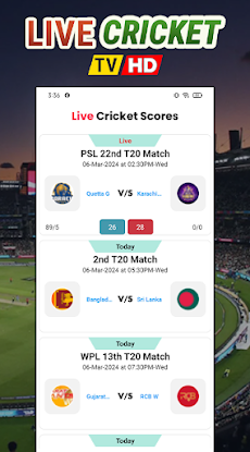 Live Cricket TV & Scoresのおすすめ画像1