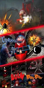 Scary Spider Charle:Choo train
