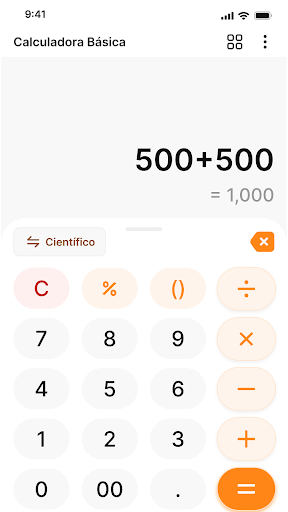 Visualização do aplicativo