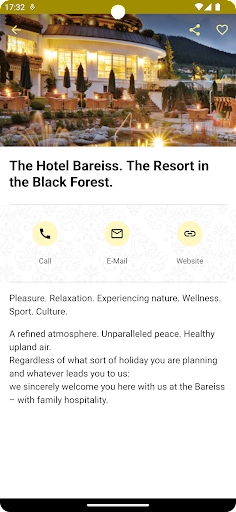 Android application Hotel Bareiss screenshort