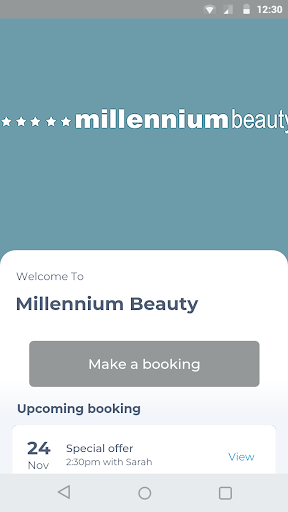 Android application Millennium Beauty screenshort
