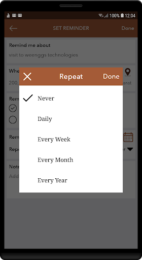 Nearby Tasks - Location Remind Screen 3