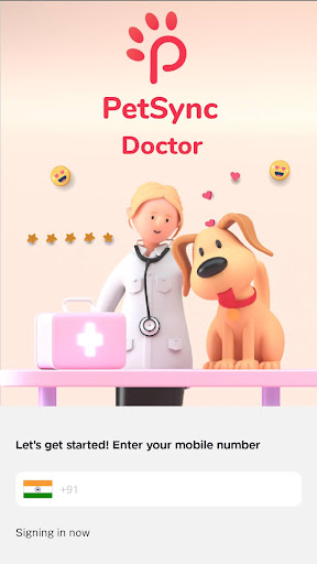 Android application PetSync Doctor screenshort