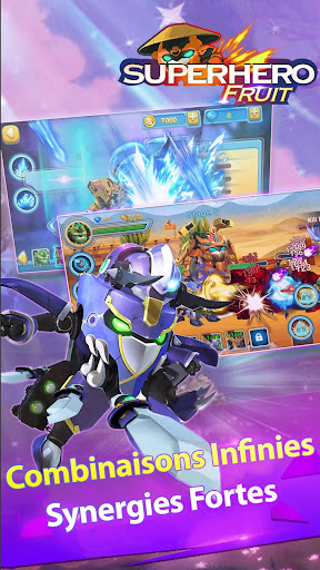 Code Triche Superhero Fruit: Robot Wars - Future Battles APK MOD screenshots 1