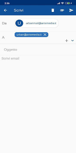 Android application UrbanMail screenshort