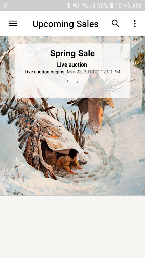 Android application Jackson Hole Art Auction screenshort