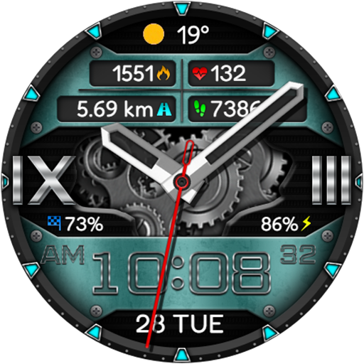 Hybrid CHEVAR URX93 Watch face screenshot 17