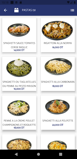 Android application FRESH N' PASTA screenshort