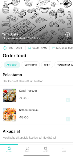 Yami Sushi Screen 2