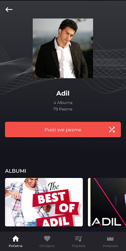 Android application Balkan myusic screenshort