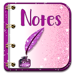 Cover Image of Download Glitter Notepad Notes  APK